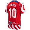 Virallinen Fanipaita Atlético Madrid Correa 10 Kotipelipaita 2022-23 - Miesten